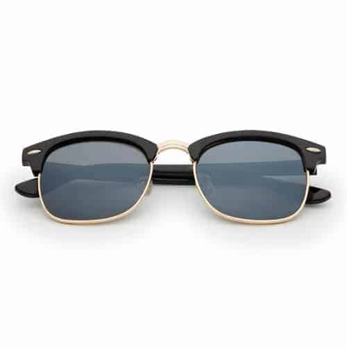 Club-Sonnenbrille Schwarzes-Gold Rahmen | UV-400