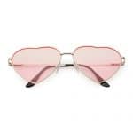 Herz-Sonnenbrille | rosafarbene Gläser