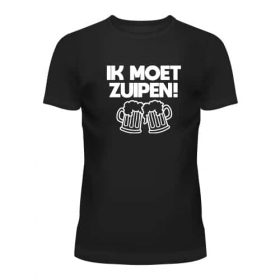 Party-T-Shirt schwarz | Ich muss saufen!