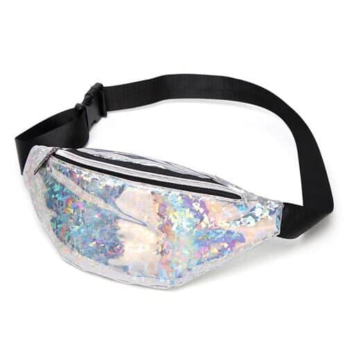 Bauchtasche | Glänzend Silber
