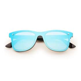 Party-Sonnenbrille | Blaue Spiegelgläser