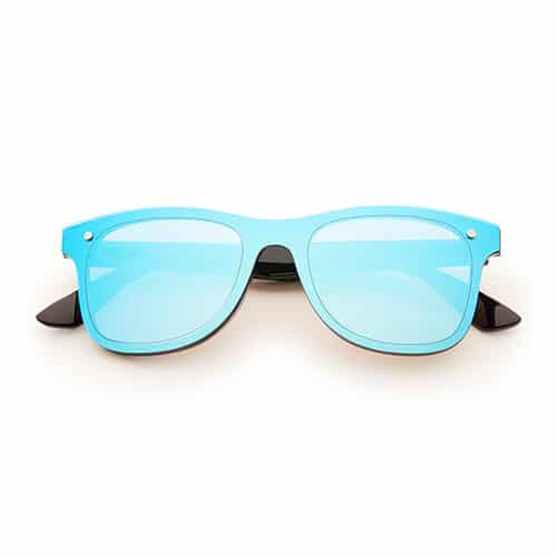 Party-Sonnenbrille | Blaue Spiegelgläser