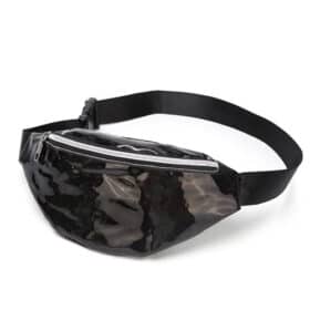 Fanny pack glanzend zwart