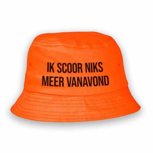 Orange Eimer | Ich werde heute Abend nichts mehr erzielen