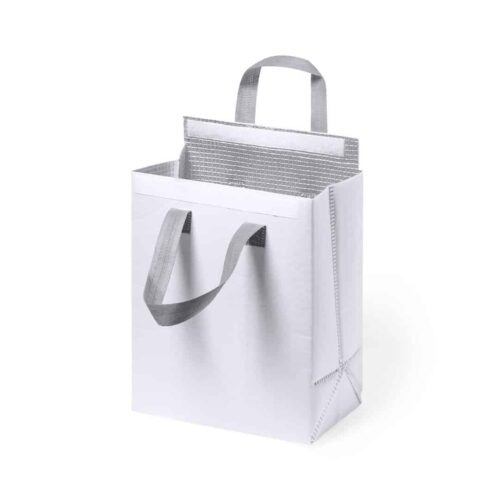 Kühltasche mit Klettverschluss weiß