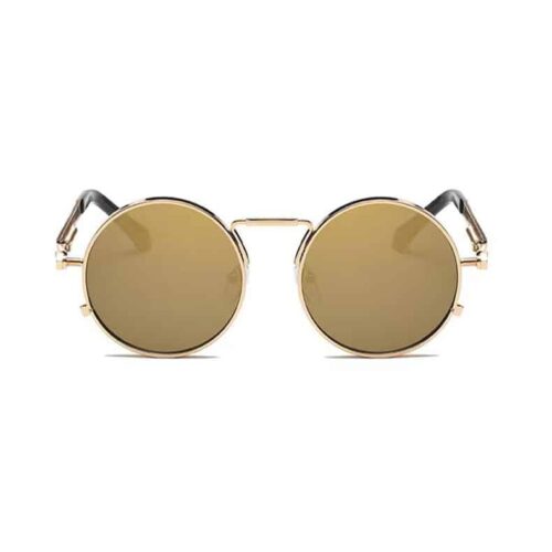 Festival-Sonnenbrille rund gold