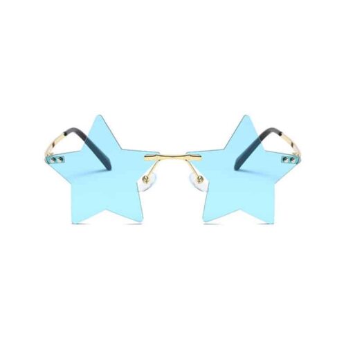 Sonnenbrille Stern blau