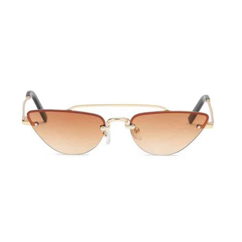 Festival-Sonnenbrille Cat Eye braun