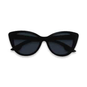 Sonnenbrille Cat Eye matt schwarz