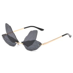 Sonnenbrille Butterfly schwarz