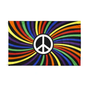 Regenbogenfahne Pride Peace gestreift 90 x 150 cm
