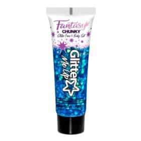 Paintglow Glitter Me Up Fantasy Chunky Glitter Gesichts- & Körpergel - Mermazing Blau - 12ml