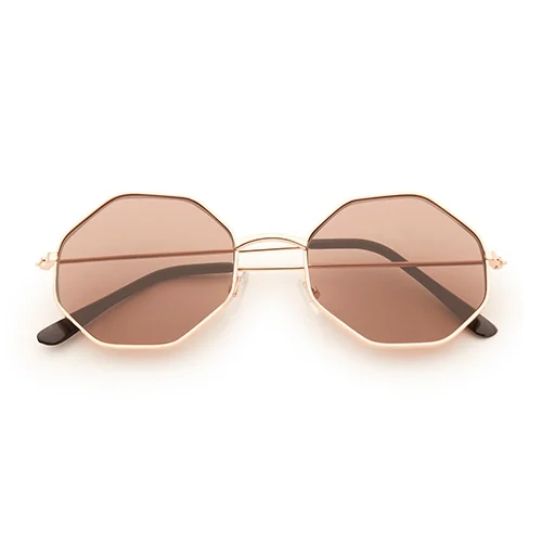 Sonnenbrille mit runden Ecken | Braun