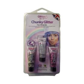 Paintglow Glitter Me Up Chunky Glitter Gesichts- & Körpergel Set