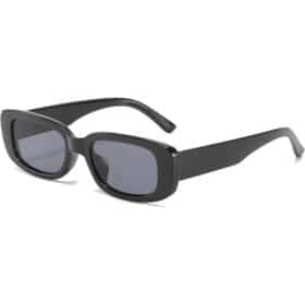 Sonnenbrille klassisches dickes Gestell - schwarz