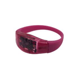 Soundaktiviertes LED-Armband Pink