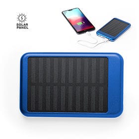 Solar-Powerbank 4000 mAh blau