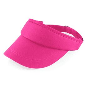Beechfield verstellbarer Sonnenvisor rosa