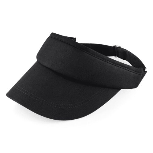 Beechfield verstellbarer Sonnenvisor schwarz