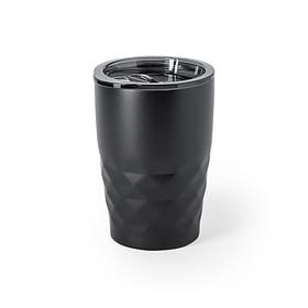 Thermobecher aus Edelstahl 350 ml schwarz