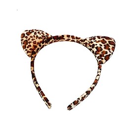 Haarreif Leopardmuster mit Ohren