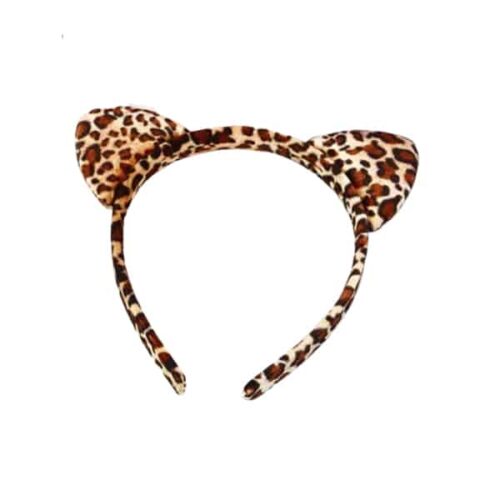 Haarreif Leopardmuster mit Ohren