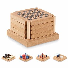 Untersetzer mit klassischen Spielen 4 Stück
