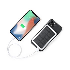 Solar-Powerbank 8000 mAh weiß