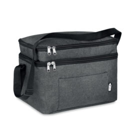Kühltasche mit Doppelkammer RPET Dunkelgrau