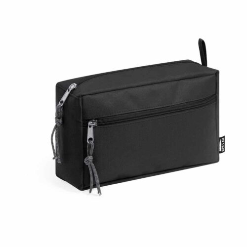 Kulturtasche RPET-Polyester schwarz