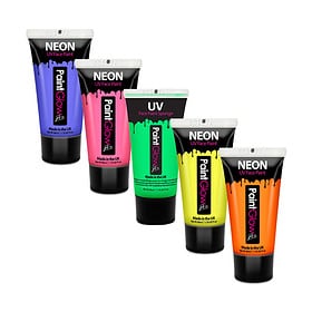 UV-Gesichts- & Körperfarbe 50 ml Set 5 Stück