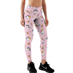 Yucka Festival-Leggings mit Einhorn-Druck