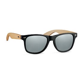 Sonnenbrille Bambus schwarz