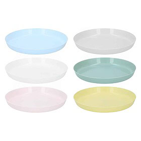 Camping-Tellerset 6 Stück Multicolor
