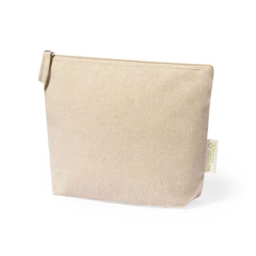 Kulturtasche recycelte Baumwolle Natur
