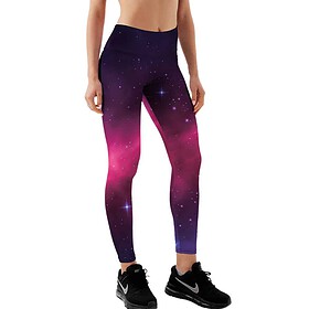 Yucka Festivalleggings mit Weltraum-Print