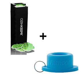 Coinkeepr + Partydop blau