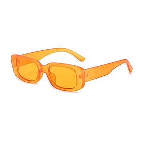 Sonnenbrille klassisch dickes Gestell - transparent orange