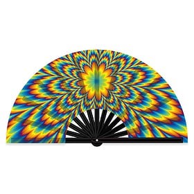 XXL großer Bambusfächer Trippy