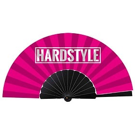 Festival Handfächer Hardstyle Rosa