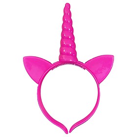 LED haarband Unicorn roze