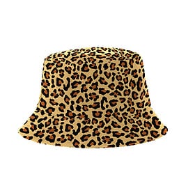 Yucka wendbarer Fischerhut Leopardenmuster braun - 58 cm