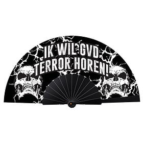 Deluxe-Festival Handfächer 'Ich will verdammt nochmal Terror hören!'