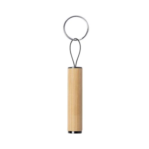 Taschenlampe mit Schlüsselanhänger aus Bambus