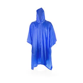 Wiederverwendbarer Regenponcho für Erwachsene, blau
