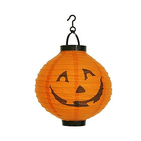 Kürbis-Lampion 20 cm Papier Orange