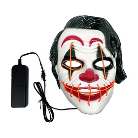 Joker Clownsmaske mit Beleuchtung