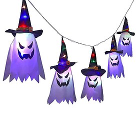 Halloween Geister Lichterkette 3,5 Meter 5 LED Multicolor