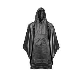 Luxuriöser Regenponcho Schwarz