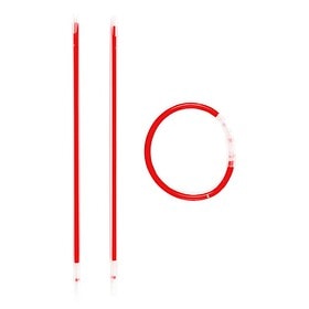 Knicklichter Leuchtstäbe - 100 Stück - Rot
